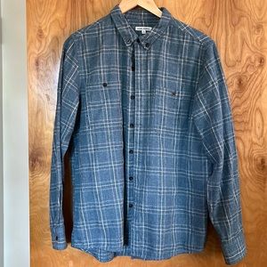 Size medium blue flannel